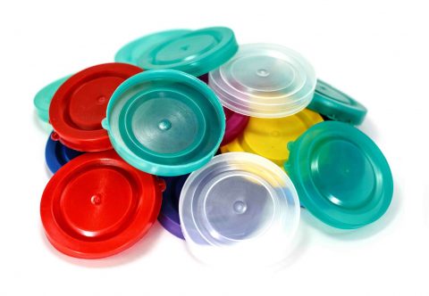 Пластиковая крышка для банки цветная IMG